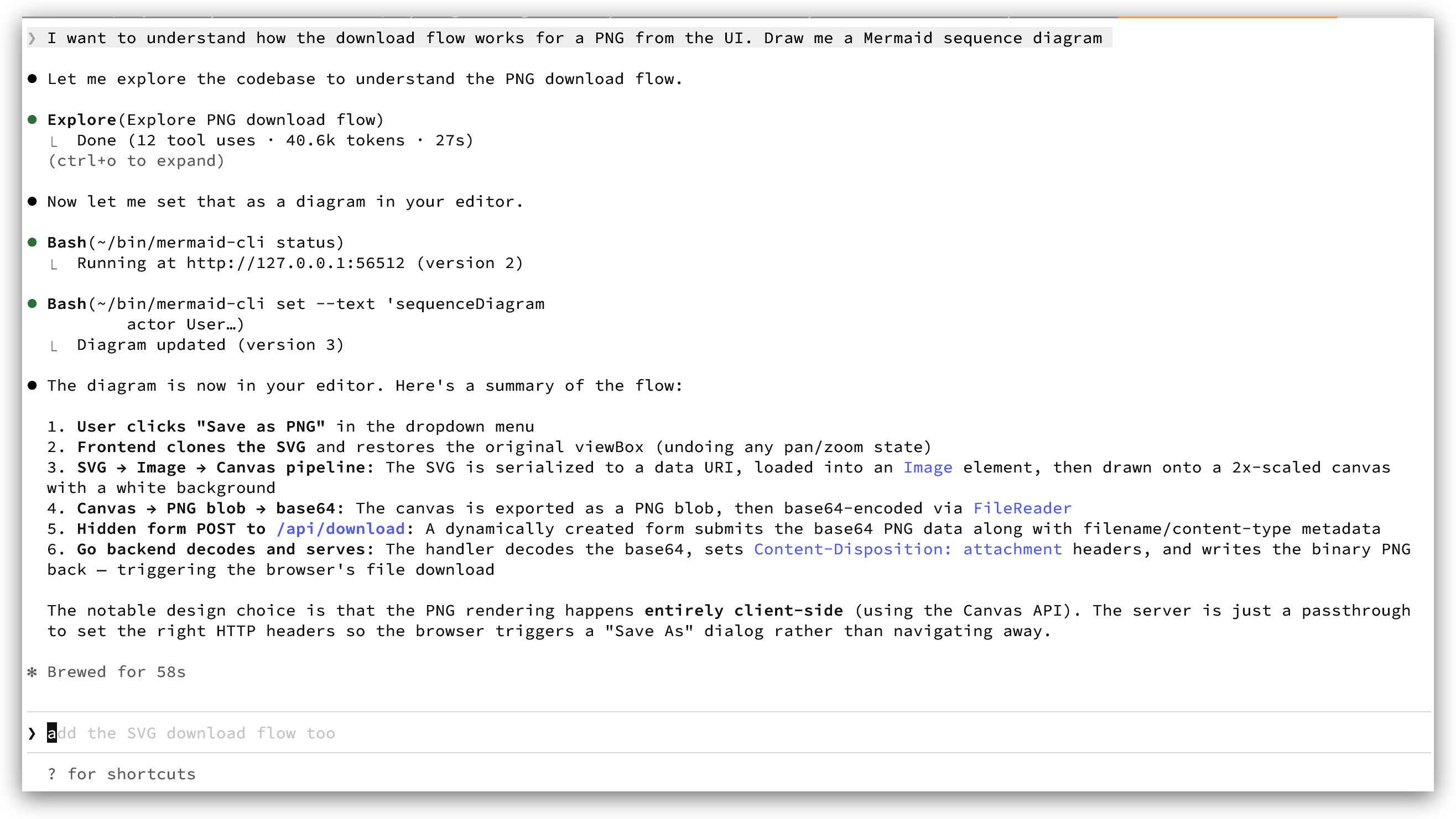 Claude Code interaction